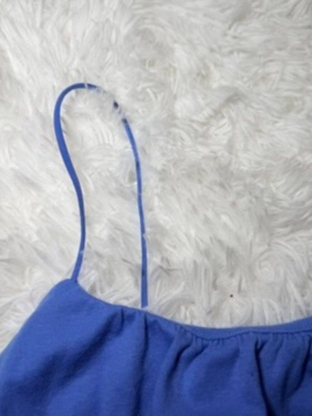 Blue Mini Dress Y2K Bodycon Ruched Strappy Wild Fable S - Picture 9 of 11